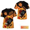 Maxcorners Poker Royal Flush On Fire Personalized Name 3D Tshirt Gift For Poker PlayersLM1009