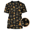 Maxcorners Funny Bourbon Pattern Polos, Golf and Bourbon Shirt for Men, Gift For Golfers