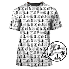 Maxcorners Cat Golf Shirt - Pattern Golf Shirt For Men - Cat Dad Golf Club Shirt For Golfers