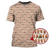 Maxcorners Funny Pattern Golf Shirt For Golfer, Christmas Golf Shirt, Golf Gift For Men