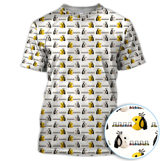 Maxcorners Cute Golf Cart Polos For Men, Funny Pattern Golf Shirt, Golf Gift For Golfer
