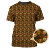 Maxcorners Funny Pattern Golf Shirt, Dachshund Golf Shirt, Christmas Golf Shirt, Golf Gift For Men