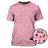 Maxcorners Breast Cancer Golf Shirt, Dachshund Golf Shirt, Pattern Golf Shirt For Golfer