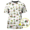 Maxcorners Golf Is My Therapy Pattern Golf Shirt, Golfing Life Polos, Golf Gift For Golf Lovers, Funny Golf Shirts