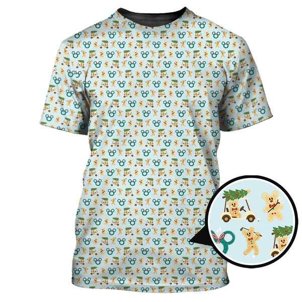 Maxcorners Funny Christmas Golf Shirt, Men's Pattern Golf shirt, Xmas Golf Shirt For Golfer