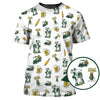 Maxcorners Funny Golf Polos For Men, Golf And Beer Pattern Shirt, Crazy Golf Shirts For Golfers