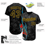 Maxcorners Personalized Text And Number Billiard 3D Pattern Baseball Jersey Shirt