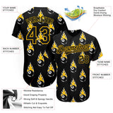 Maxcorners Personalized Text And Number Billiard Black 3D Pattern Baseball Jersey Shirt