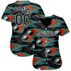 Maxcorners Personalized Text And Number Billiard Ball 8 3D Pattern Baseball Jersey Shirt