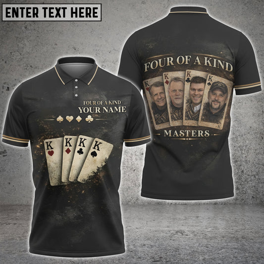 Maxcorners Four Of A Kind Personalized Name, Team Name Unisex 3D Shirts For Joshua Wright