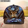 Maxcorners Deer Hunting Camouflage Antler Design Multicolor Options Personalized Name 3D Cap (6 Colors)