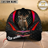 Maxcorners Deer Hunting Hexagon Multicolor Options Personalized Name 3D Cap