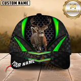 Maxcorners Deer Hunting Hexagon Multicolor Options Personalized Name 3D Cap