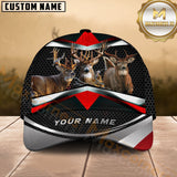 Maxcorners Deer Trio Hunting Geometric Multicolor Options Personalized Name 3D Cap