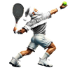 Maxcorners Santa Tennis Acrylic Ornament, Gift for Tennis Players, Christmas Decor, Tree Decoration