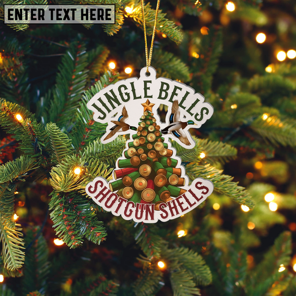 Maxcorners Shotgun Shell Christmas Tree Flying Ducks Ornament