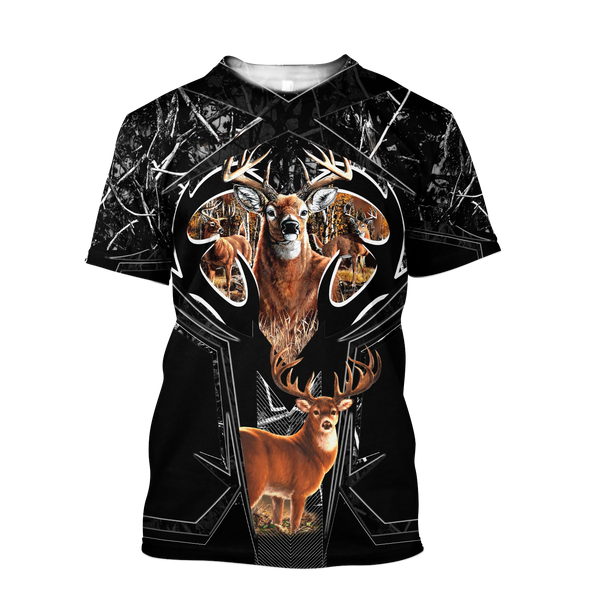 Max Corner Amazing Camo Pattern 2 Deer Hunting 3D All Over Printed Shirts Gift For Hunter