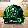 Maxcorners Darts Red Flame Dartboard Fierce Passion Multicolor Option Personalized Name 3D Cap