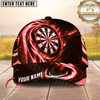 Maxcorners Darts Red Flame Dartboard Fierce Passion Multicolor Option Personalized Name 3D Cap