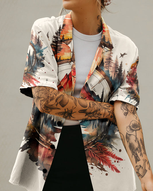 Maxcorners Not All Who Wander Are Lost Hawaiian Shirt LM2101