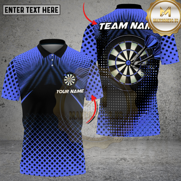 Maxcorners Darts Red Black Optical Grid Target Multi Options Personalized Name, Team Name Unisex 3D Shirt (4 Colors)