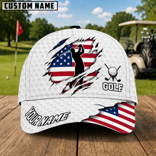Maxcorners Legacy Swing 3D Golf Personalized Name Cap