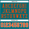Maxcorners Custom Teal Orange-White Mesh Authentic Football Jersey LM2605