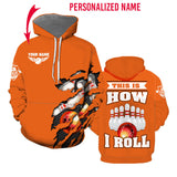 Maxcorners That How I Roll Bowling 3D Custom Name Shirt