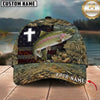 Maxcorners Faith Inspired Angler Custom Name Fishing Cap