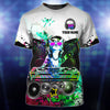 Maxcorners DJ Cat Personalized 3D All Over Printed Shirt