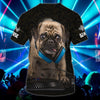 Maxcorners DJ Pug Personalized 3D All Over Printed Shirt