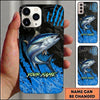 Maxcorners Fishing Phone Case Claw Mark Pattern Custom Name Phone Case