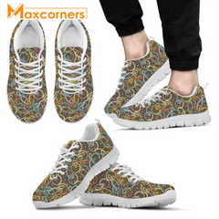 Maxcorners Bowling Partten All Over Printed Sneaker Shoes