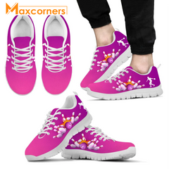 Maxcorners Bowling Pink All Over Printed Sneaker Shoes