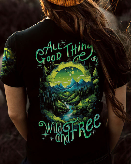 Maxcorners All Good Things Are Wild And Free All Over Print LM2101