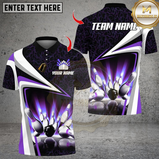 Maxcorners Bowling Uniform Design Multicolor Customized Name, Team Name 3D Shirts