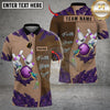Maxcorners Bowling & Pins Hummingbird Faith Hope Love Customized Name, Team Name 3D Shirt (4 Colors)
