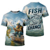 Maxcorners Don't Stand A Chance Men Fishing Shirt, SPF Long Sleeve Shirts, Presents For Fishermen