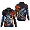 Maxcorners Swordfish Logo Fishing UPF Shirts, Long Sleeve Fishing Shirts, Hooded Fishing Shirt