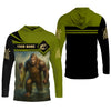 Maxcorners Bigfoot Fishing, SPF Long Sleeve Shirts, Funny Fishing Shirt, Presents For Fishermen, Bass Fishing