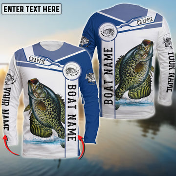 Maxcorners Crappie Fishing Customize Name 3D Shirts
