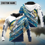 Maxcorners Personalized Tuna Fishing Jerseys 3D Hoodie