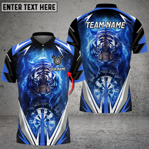 Maxcorners Darts Thunder Tiger Personalized Name, Team Name 3D Shirt