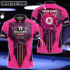 Maxcorners Personalized Billiard Ball 8 Multicolored Polo Shirt