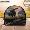 Maxcorners Hunting Misty Forest Camo Graphic Personalized Name 3D Cap  (Deer/Moose/Elk)