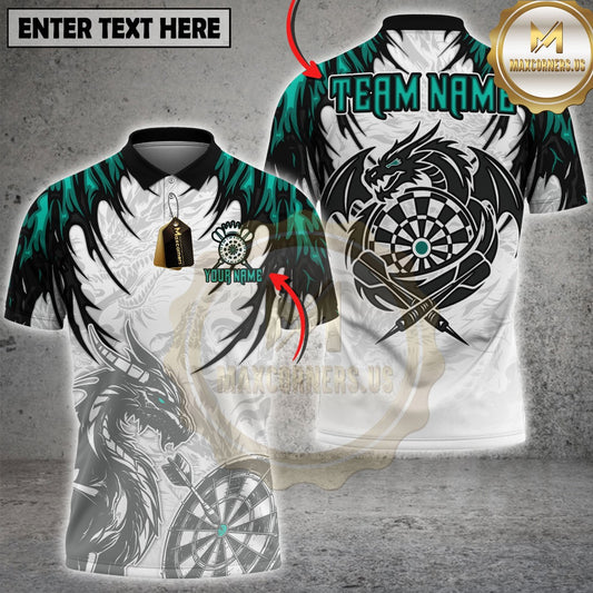 Maxcorners Darts Dragon Dartboard Multicolor Customized Name, Team Name 3D Shirt