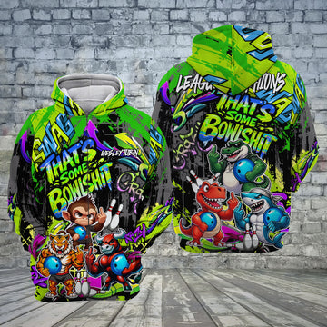 Maxcorners Bowling That's Some Bowlsht Customized Name, Team Name 3D Hoodie For Jim Barrio