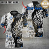 Maxcorners Darts 180 Dart Sniper Graffiti Flame Graphic Personalized Name, Team Name Unisex 3D Shirt (5 Colors)
