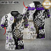 Maxcorners Darts 180 Dart Sniper Graffiti Flame Graphic Personalized Name, Team Name Unisex 3D Shirt (5 Colors)