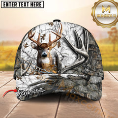 Maxcorners Deer Hunting Hat – 3D Buck Antler Forest Camo Design – Custom Personalized Name Hunting Cap